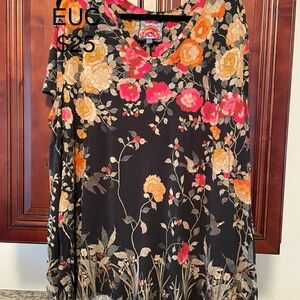 Johnny Was Floral Short Sleeve Tee